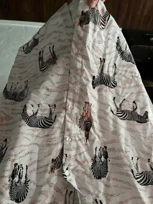 Ladies zebra casual shirt thumbnail 3