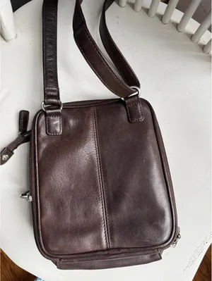 Fossil Chocolate Brown Leather Crossbody Bag thumbnail 5