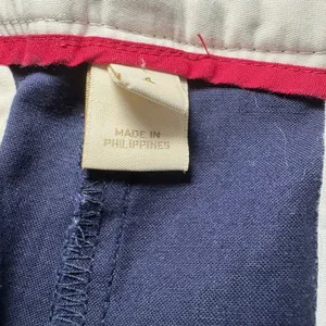 J.Crew Navy Blue White Side Stripe Stretch Cotton Chino Pants Cropped Womens 4‎ thumbnail 3
