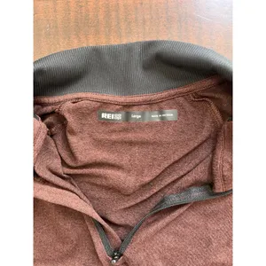 REI Co-Op Lightweight 1/4 Zip Base Layer Top Large Burgundy Long Sleeve thumbnail 6