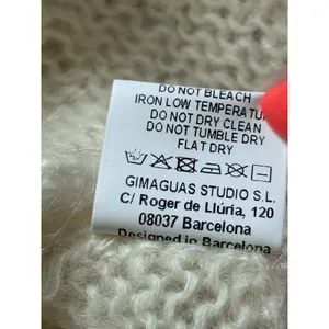 Gimaguas Ori Cutout Sweater Jumper Size Small‎ White Cable Knit Alpaca Blend thumbnail 6