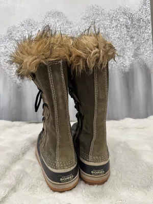 SOREL Women’s Joan Of Arctic Winter Boots Green and Black size 8 thumbnail 6