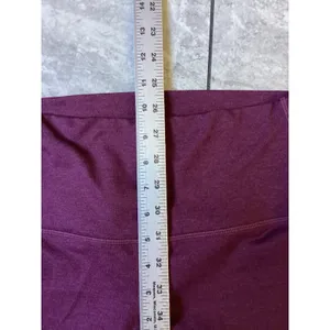 Quince Ultra-Soft High-Rise Legging Heather Barolo Burgundy LB115138 Medium thumbnail 3