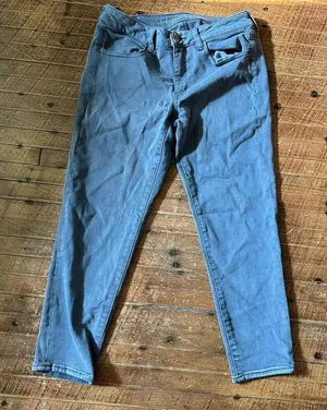 American Eagle washed gray crop 6 normcore jeggings thumbnail 1