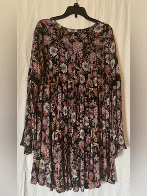 Boho Floral Altard State Tunic Top or Mini Dress– Size M thumbnail 2