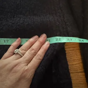 Free People V-Neck Alpaca Blend Pullover Black Sweater Size Small thumbnail 3