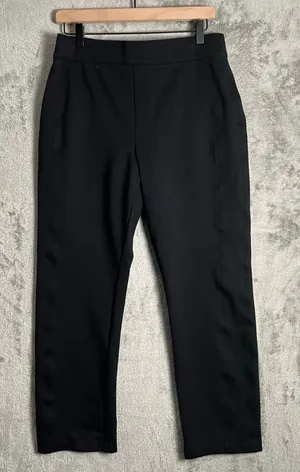 Spanx Perfect Pant Slim Straight Large‎ Black Pull On Career Office Minimalist thumbnail 1