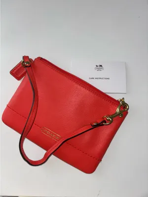 Coach Leather Wristlet thumbnail 6