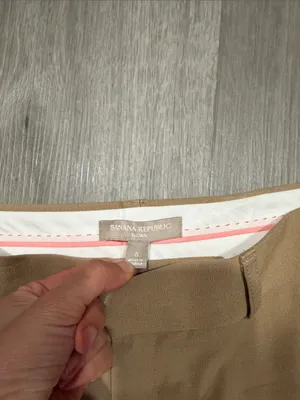 Banana Republic Camel Cropped Slim Ankle Pants thumbnail 3