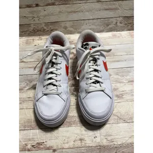 Nike Court Legacy Lift Sneakers Women's Size 10 Orange White Platform thumbnail 2