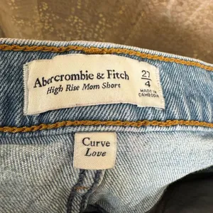 Abercrombie & Fitch High Rise Mom Shorts Distressed Curve Love 4/27 thumbnail 3