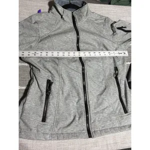 Free Country Womens Softshell Jacket Full Zip Gray Size Medium Fleece Lined‎ thumbnail 3