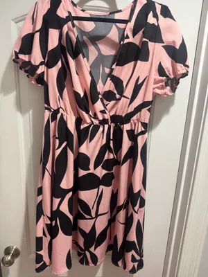 Shein Dress Floral Print Ruffle Hem thumbnail 1