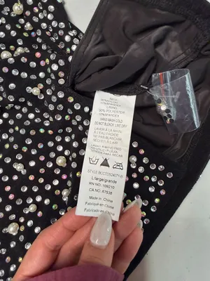 Windsor‎ Iconic Glamour Rhinestone And Pearl Mini Skirt - Large thumbnail 5