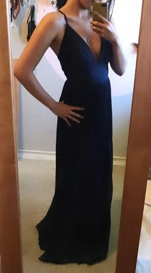 Lulu’s Navy Formal Prom Dress thumbnail 3