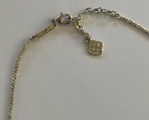 Kendra Scott Gold Pink Crystal Necklace thumbnail 4