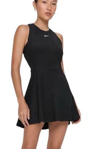 Nike Victory Dri-Fit Tennis Dress NEW Black Large Style FQ1780-010 thumbnail 1