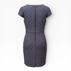 Darling Geometric Diamond Print Sheath Dress Womens‎ Small Blue Red Excellent thumbnail 4