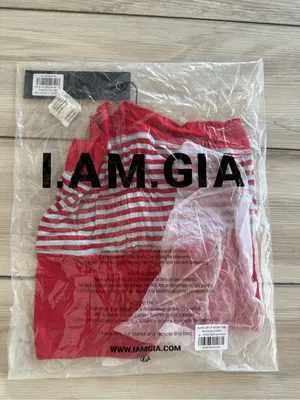 I AM GIA Blare Zip Up Boob Tube Top Red Medium NWT IN PACKAGE thumbnail 16
