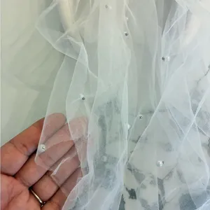 Bridal White and Silver Hair Accessory White thumbnail 3
