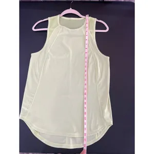 Lululemon Sculpt Tank Top Women 6 Lime Green Great Mesh Back Athletic Running thumbnail 5