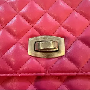 Express Hot Pink Quilted Chain Strap Shoulder Bag Purse Y2K thumbnail 5
