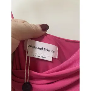 Lovers And Friends Odessa Dress Womens Small Pink Cowl Neck Ruched Maxi Party thumbnail 3