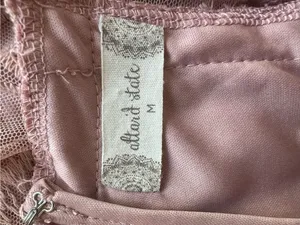 Altar'd State Dusty Pink Lace Halter Maxi Dress - Size Medium thumbnail 3