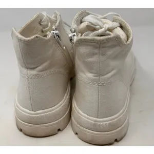 Unr8ed Women's White High Top Zip Up Sneakers Size‎ 8 thumbnail 4