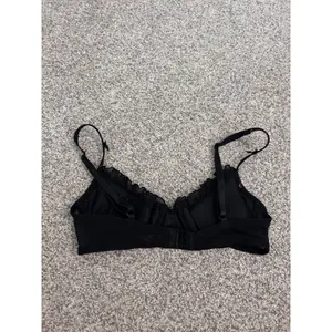Victoria's Secret Sexy‎ Little Things Black Pink Heart Bra 34B Underwire VTG Y2k thumbnail 3