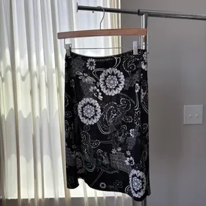 90s Vintage Rag Midi Skirt XL Floral Grunge Fairy Whimsigoth Y2K Ren Faire Beach thumbnail 6