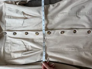 Zara faux suede long sleeve dress thumbnail 6