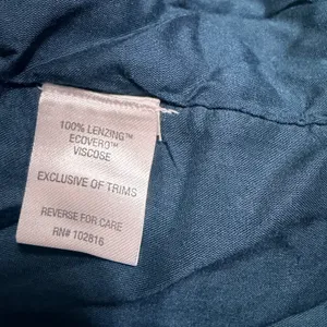 Garnet Hill Floral Lenzing Ecovero Viscose V-Neck Mini Dress Teal Purple Size M thumbnail 5