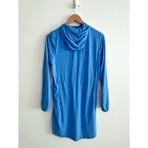 L.L. Bean dress size Small light blue Sand Beach Cover-Up Hooded Tunic thumbnail 4