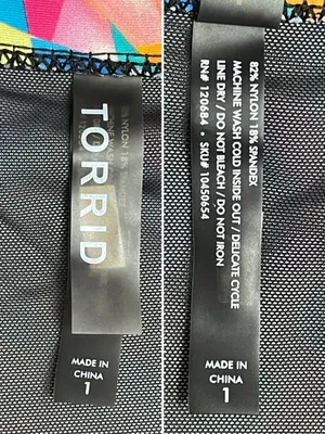 Torrid Bikini Set Size Size 1 (14/16) Multicolor Geometric Underwire High Waist thumbnail 9