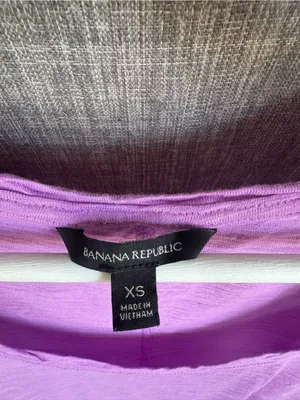 Banana Republic Lavender Scoop Neck Short Sleeve Tee thumbnail 2