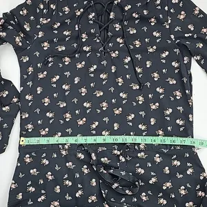 Scotch & Soda Maison Scotch‎ Women's Floral Maxi Dress Black Long Sleeve Size 1 / Small thumbnail 7