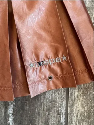 Jamie Sadock IXSPA Bronze Copper Pleated Mini Skirt size 6 thumbnail 2