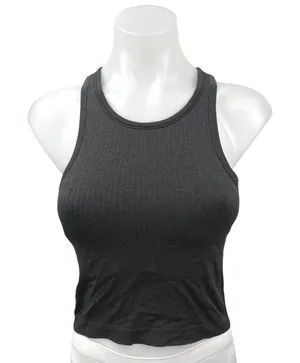 Lululemon Black Racerback Sleeveless Workout Athletic Crop Tank Top Size 4 thumbnail 1