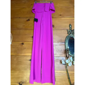 NWT Lulus Power of Love Magenta Strapless Jumpsuit Barbiecore Romantic Size M thumbnail 7