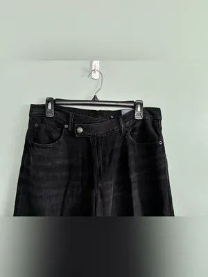 NWT American Eagle Dreamy Drape Strigid Ultra Wide Leg Jeans Low Rise 6 R 28 thumbnail 3