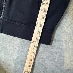 Armani Exchange Zip Up Hoodie Black Pink Logo‎ French Terry Sweatshirt Womens S thumbnail 8