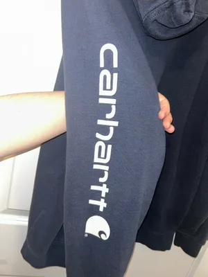 Carhartt Hoodie Blue Navy thumbnail 3