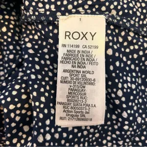 ROXY Blind‎ Dreams Dress Long Sleeve V Neck Floral Mini Flared Sleeve Small thumbnail 7