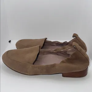 Abeo Jean Suede Loafers Brown Flat Dress Shoes Women’s 7 thumbnail 4