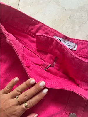 ZARA Pink Skort Mini thumbnail 6