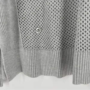 Lululemon Well‎ Being Sweater Heathered Vapor Dolman Sleeve Perforated Back thumbnail 11