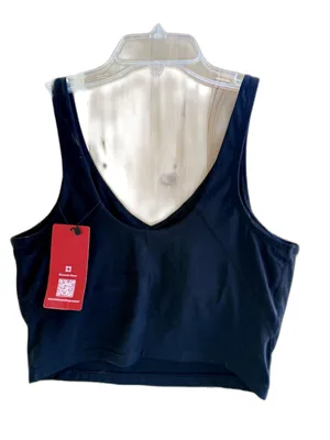 THE GYM PEOPLE Women's Longline Sports Bra Padded Crop Tank Top Medium Support M thumbnail 3