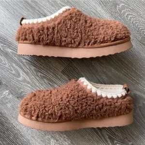 Auden Brown Fuzzy Sherpa-Lined Mules thumbnail 1
