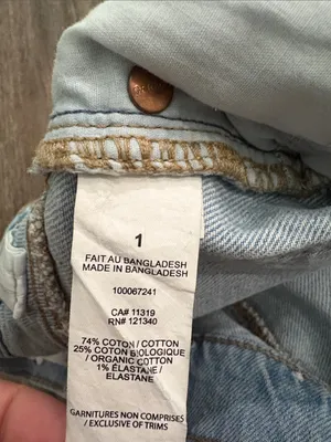 Garage Light Wash Denim Shorts size 25 thumbnail 6
